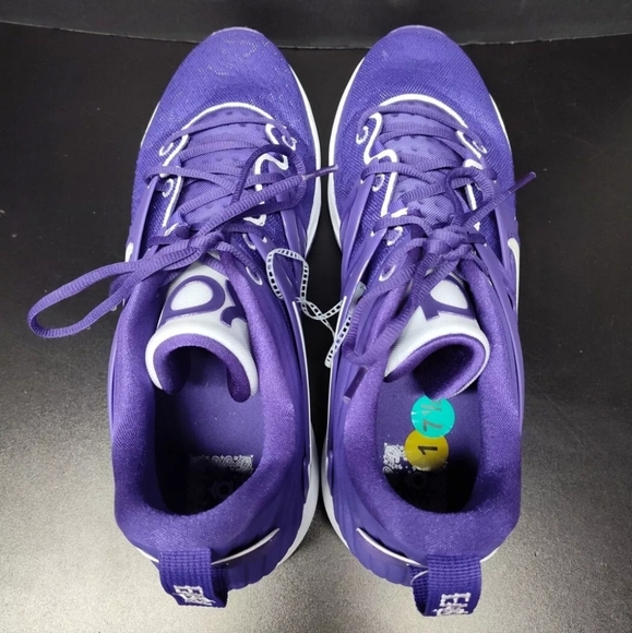 SIZE 17.5 Nike KD15 TB Promo Court Purple White RARE DX6648-500 - Picture 5 of 6